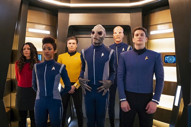 Star Trek: Discovery - Season 2 - Brother - Photos - Rachael Ancheril, Sonequa Martin-Green, Anson Mount, David Benjamin Tomlinson, Doug Jones