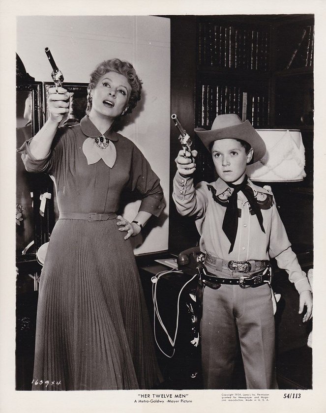 Her Twelve Men - Cartes de lobby - Greer Garson, Rex Thompson