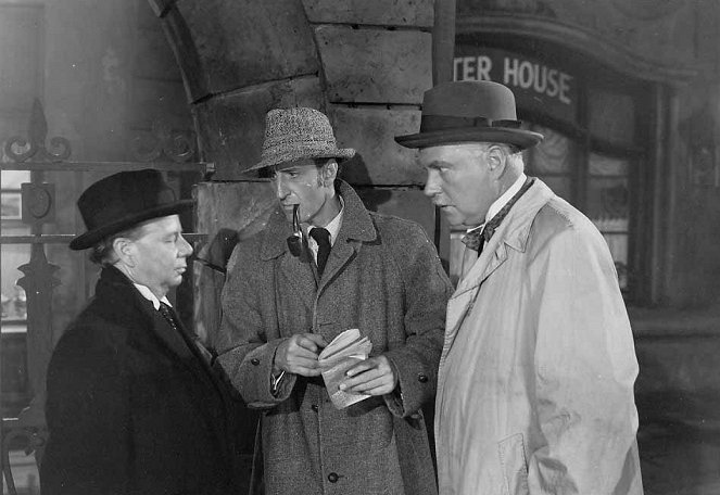 Sherlock Holmes: Gefährliche Mission - Filmfotos - Basil Rathbone, Nigel Bruce