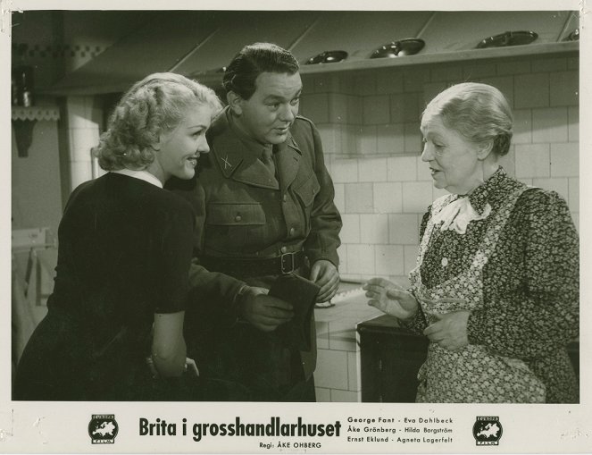 Brita i grosshandlarhuset - Lobby karty - Eva Dahlbeck, Åke Grönberg, Hilda Borgström