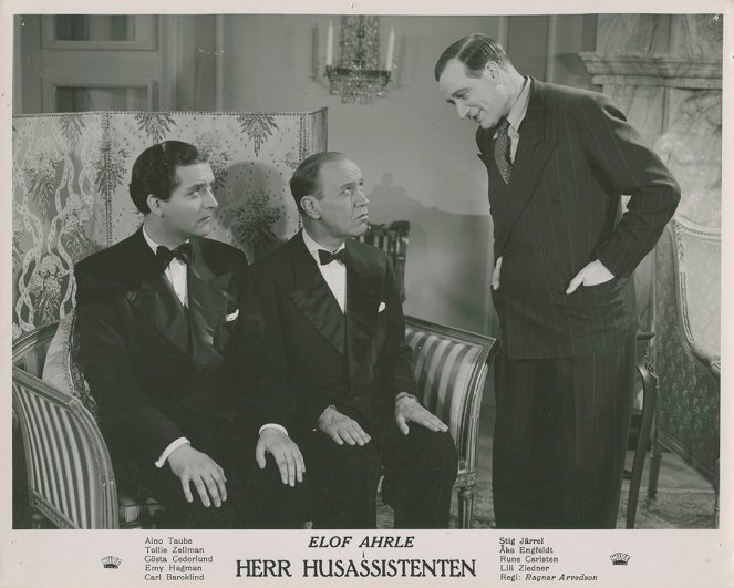 Herr Husassistenten - Fotocromos - Stig Järrel, Gösta Cederlund, Elof Ahrle