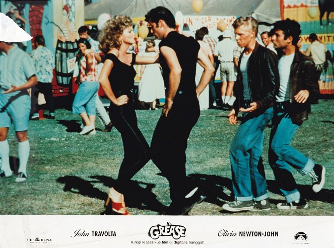 Grease - Cartes de lobby - Olivia Newton-John, John Travolta, Kelly Ward, Barry Pearl