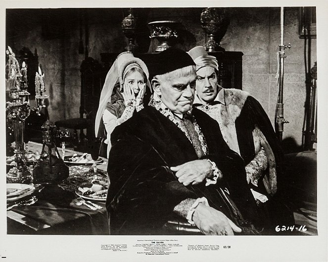 the raven - Lobbykarten - Olive Sturgess, Boris Karloff, Vincent Price