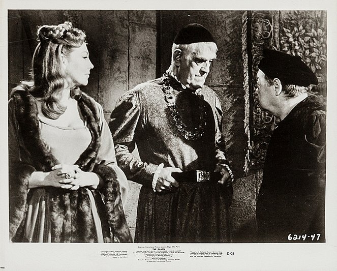 The Raven - Lobby karty - Hazel Court, Boris Karloff, Peter Lorre