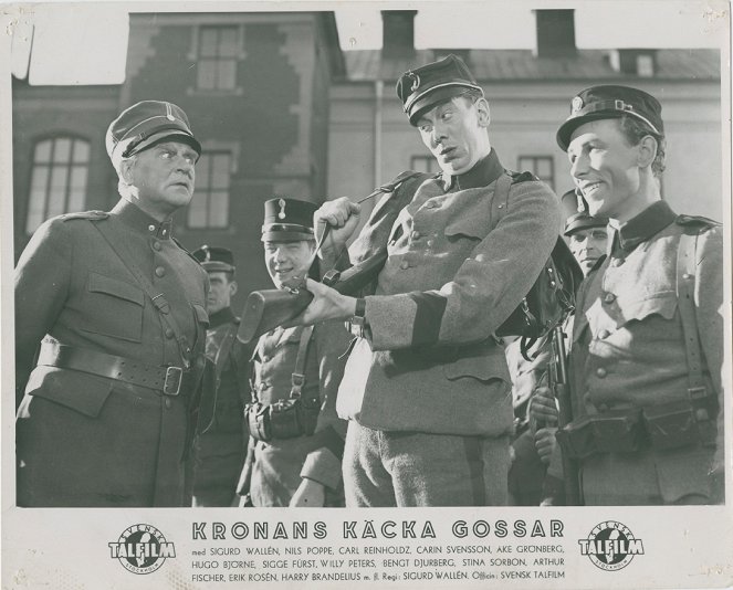 Kronans käcka gossar - Fotocromos - Sigurd Wallén, Carl Reinholdz, Nils Poppe