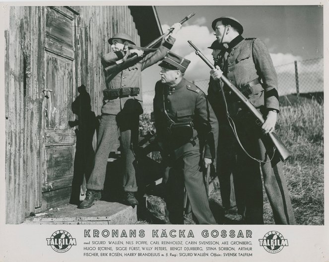 Kronans käcka gossar - Fotocromos - Nils Poppe, Sigurd Wallén, Carl Reinholdz