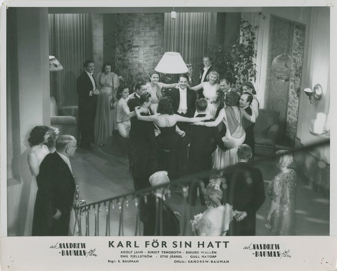 Karl för sin hatt - Lobby karty - Stig Järrel, Birgit Tengroth, Adolf Jahr