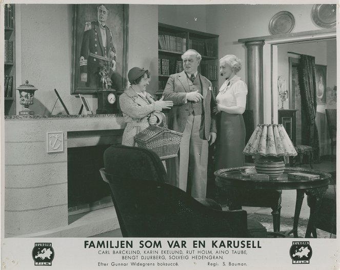 Familjen som var en karusell - Lobby karty - Rut Holm, Carl Barcklind, Karin Ekelund