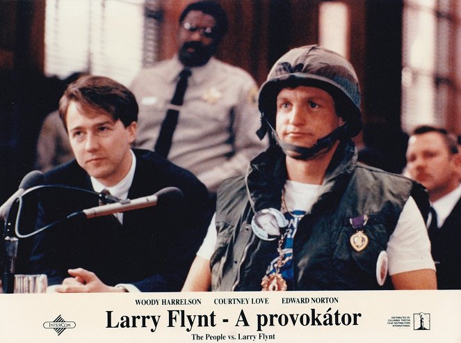 Larry Flynt - Cartões lobby - Edward Norton, Woody Harrelson