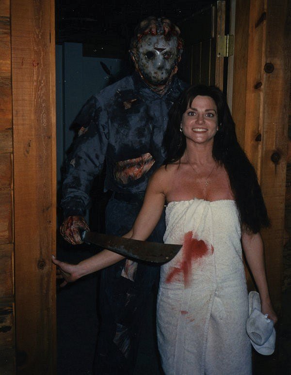 Jason va en enfer - Tournage - Kane Hodder, Julie Michaels