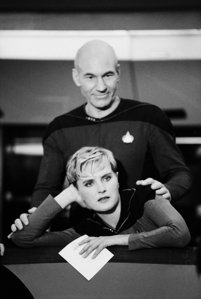 Star Trek: La nueva generación - Season 1 - Del rodaje - Denise Crosby, Patrick Stewart