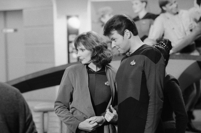 Star Trek: Az új nemzedék - Season 1 - Forgatási fotók - Gates McFadden, Jonathan Frakes