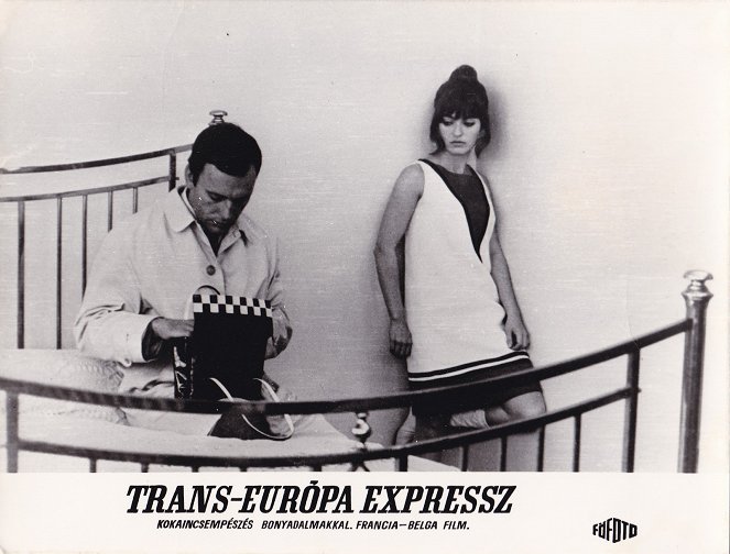 Trans-Europ-Express - Lobby karty - Jean-Louis Trintignant, Marie-France Pisier