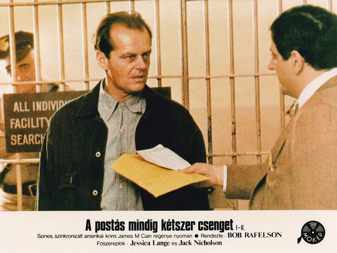 O Carteiro Toca Sempre Duas Vezes - Cartões lobby - Jack Nicholson