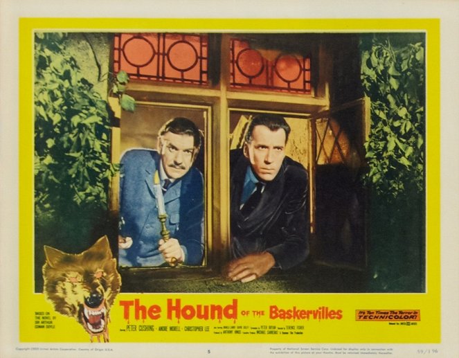 The Hound of the Baskervilles - Cartões lobby - André Morell, Christopher Lee