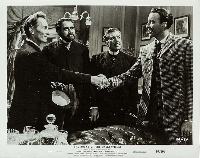 The Hound of the Baskervilles - Lobby Cards - Peter Cushing, Francis De Wolff, André Morell, Christopher Lee
