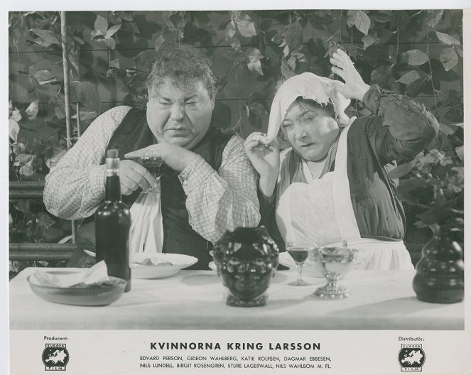 Kvinnorna kring Larsson - Lobby karty - Edvard Persson, Dagmar Ebbesen