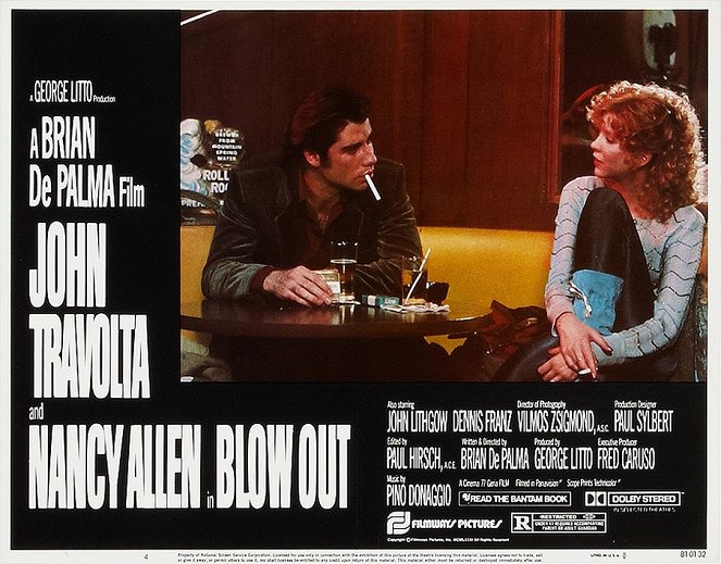 Blow Out - Lobbykaarten - John Travolta, Nancy Allen