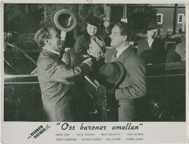 Oss baroner emellan - Fotocromos - Gösta Cederlund, Birgit Tengroth, Adolf Jahr