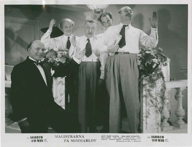 Magistrarna på sommarlov - Lobby Cards - John Botvid, Thor Modéen