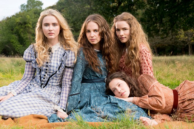 Vier Schwestern - Werbefoto - Kathryn Newton, Maya Hawke, Willa Fitzgerald, Annes Elwy