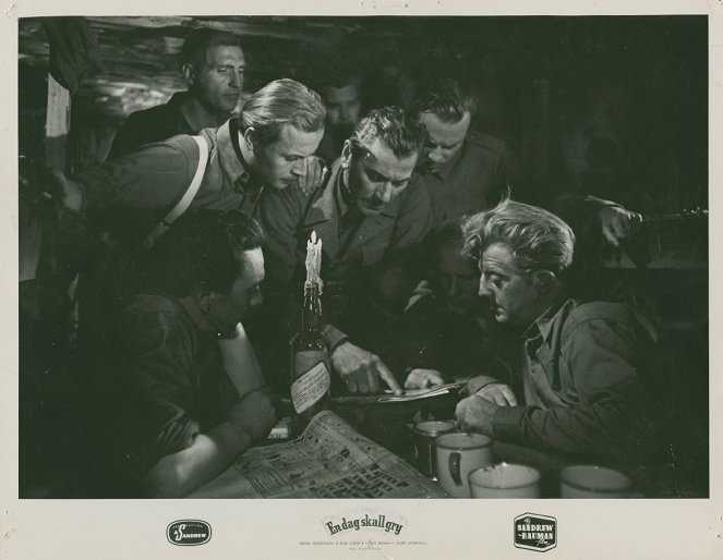 A Day Will Dawn - Lobby Cards - Sven Magnusson, Hasse Ekman, Edvin Adolphson, Rune Halvarsson