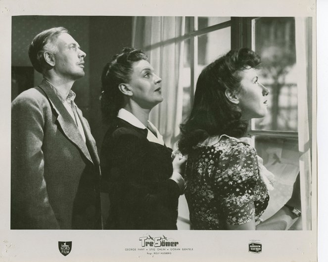 Tre söner gick till flyget - Lobby Cards - Håkan Westergren, Margit Manstad, Britta Holmberg