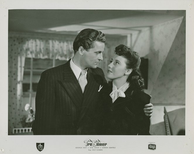 Tre söner gick till flyget - Lobby Cards - George Fant, Britta Holmberg