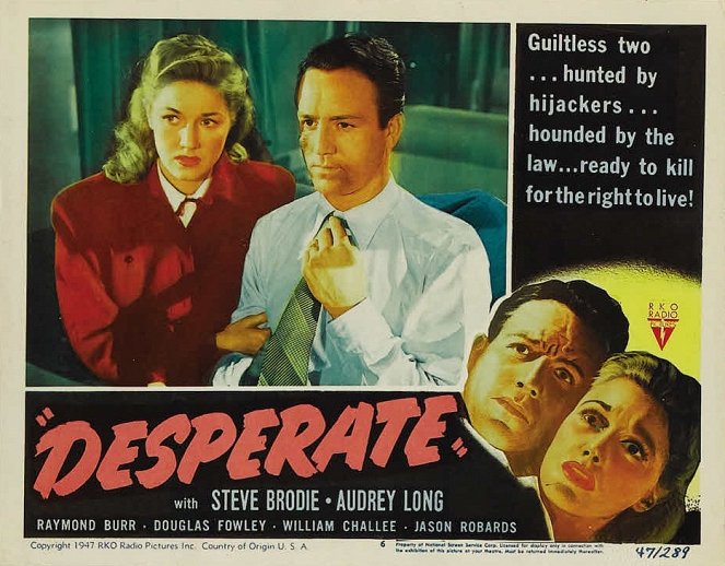 Desperate - Lobby Cards - Audrey Long, Steve Brodie