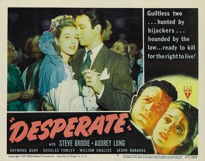 Desperate - Cartões lobby - Audrey Long, Steve Brodie