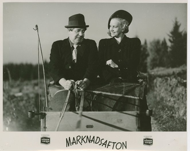 Marknadsafton - Fotocromos - Adolf Jahr, Emy Hagman