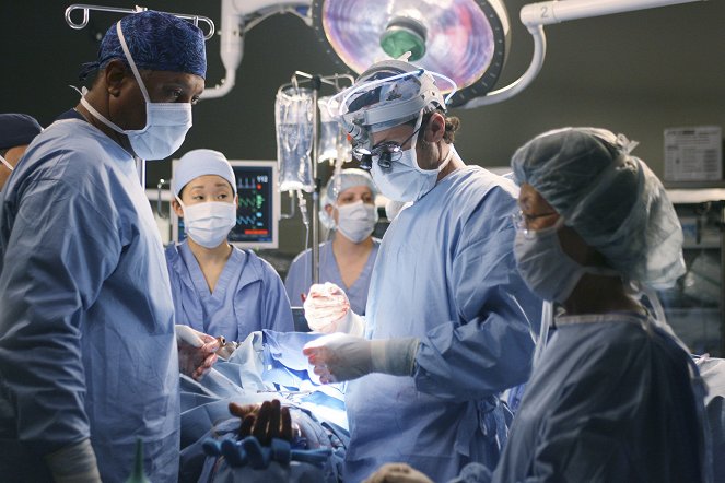 Grey's Anatomy - Die jungen Ärzte - Kampf oder Flucht - Filmfotos - James Pickens Jr., Sandra Oh, Patrick Dempsey