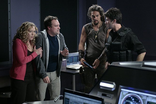 Stargate Atlantis - Season 4 - Fehlentscheidung - Filmfotos - Kate Hewlett, David Hewlett, Jason Momoa, Joe Flanigan