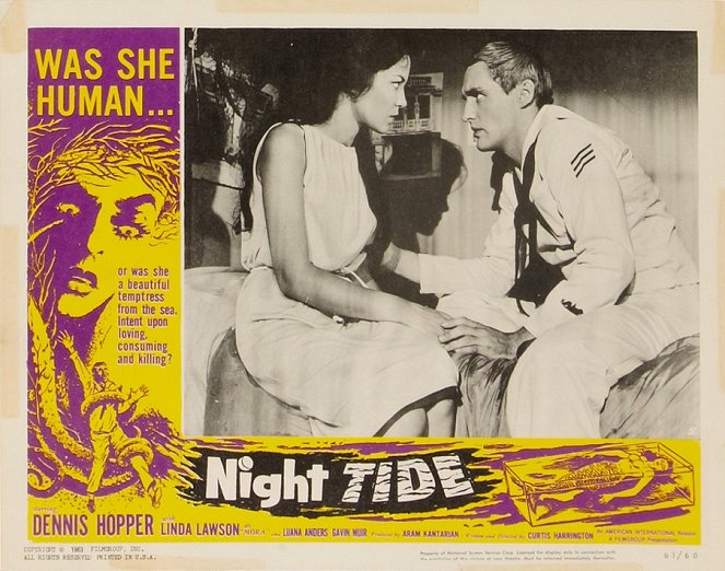 Night Tide - Lobbykarten - Linda Lawson, Dennis Hopper