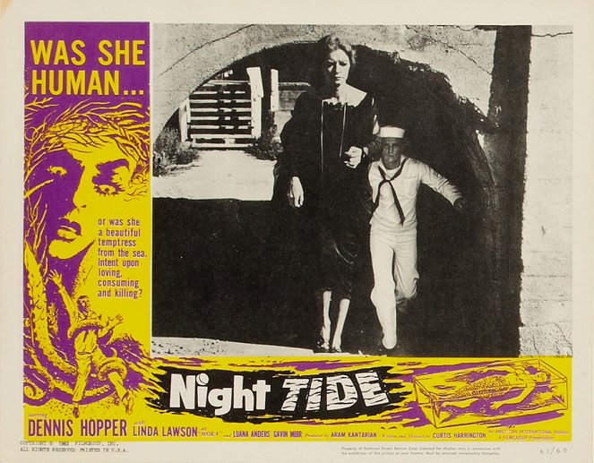 Night Tide - Cartões lobby - Marjorie Cameron, Dennis Hopper