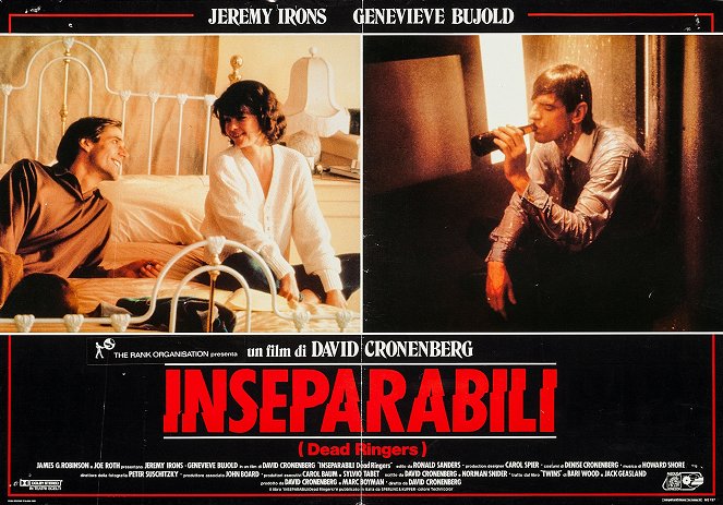 Irmãos Inseparáveis - Cartões lobby - Jeremy Irons, Geneviève Bujold