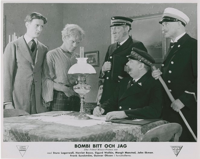Bombi Bitt och jag - Lobbykarten - Frank Sundström, Sture Lagerwall, Emil Fjellström, Ernst Brunman, Sigurd Wallén