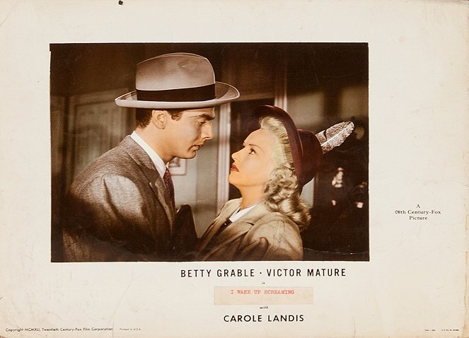 I Wake Up Screaming - Lobby Cards - Victor Mature, Betty Grable