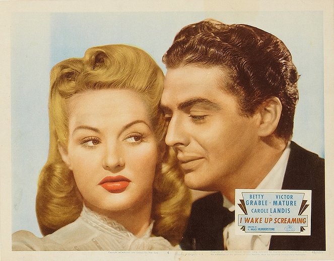 I Wake Up Screaming - Lobby Cards - Betty Grable, Victor Mature