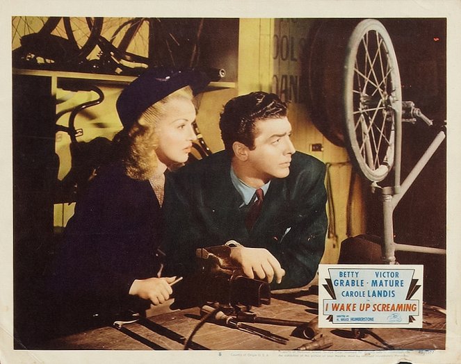 I Wake Up Screaming - Lobby Cards - Betty Grable, Victor Mature