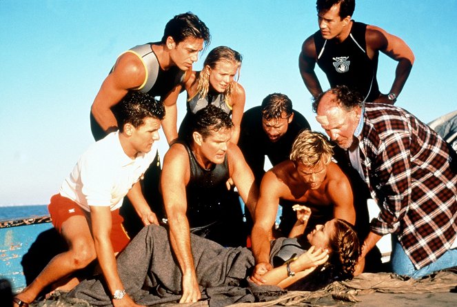 Los vigilantes de la playa - To the Max - De la película - Jeremy Jackson, Michael Bergin, Kelly Packard, David Hasselhoff, David Chokachi, Joseph Whipp
