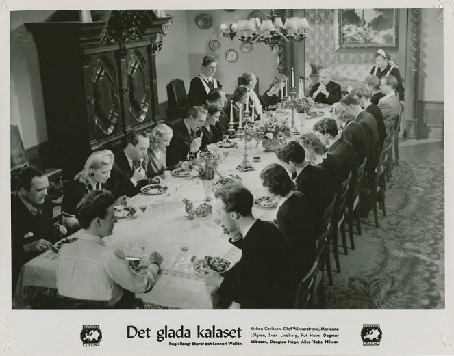 Det glada kalaset - Fotocromos - Dagmar Ebbesen, Olof Winnerstrand
