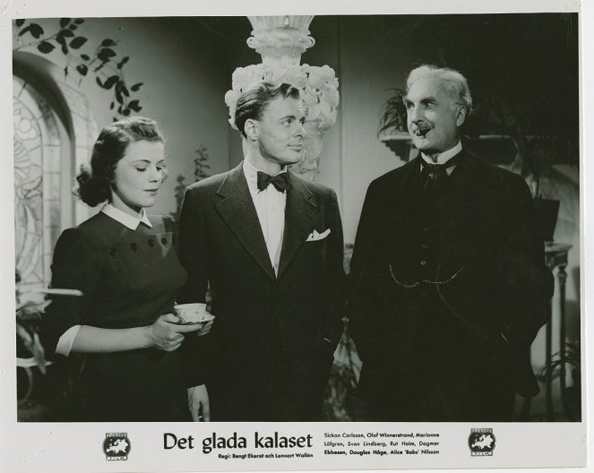 Det glada kalaset - Fotocromos - Sickan Carlsson, Sven Lindberg, Olof Winnerstrand