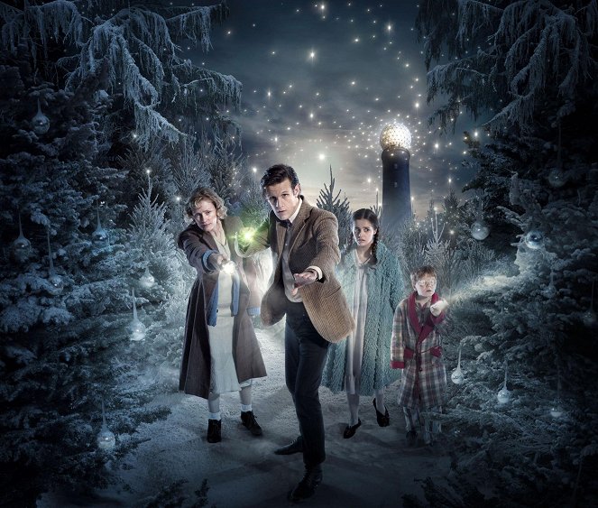 Doctor Who - Sternenhimmel - Werbefoto - Claire Skinner, Matt Smith, Holly Earl, Maurice Cole