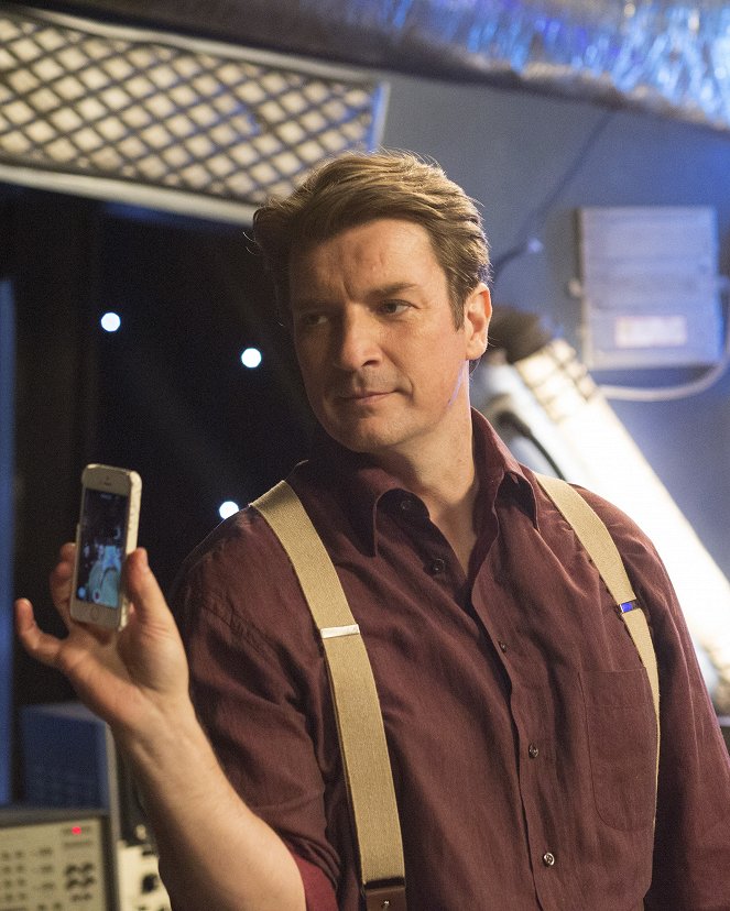 American Housewife - Der Stargast des Abends - Dreharbeiten - Nathan Fillion