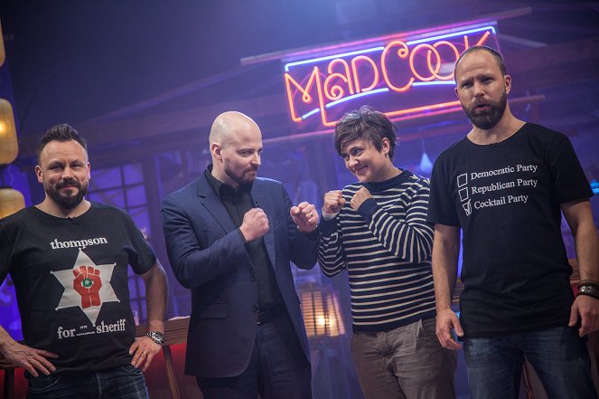 Mad Cook Show - Ruoka ja politiikka - Promoción - Riku Rantala, Mikko Kärnä, Silvia Modig, Tuomas Milonoff