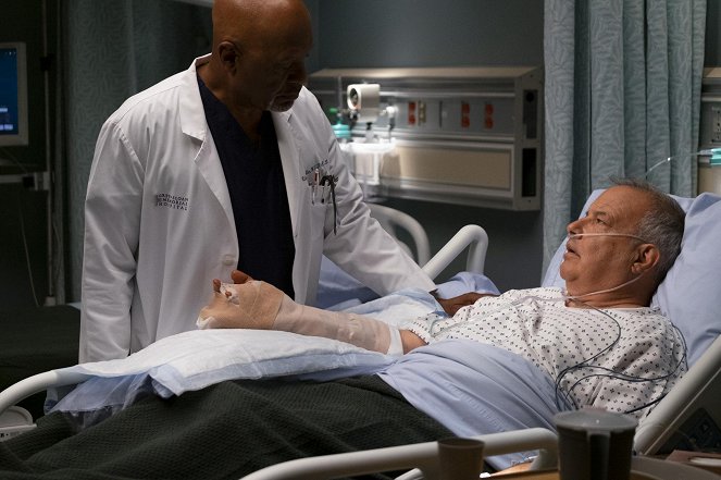 Grey's Anatomy - Season 15 - Gut Feeling - Photos - James Pickens Jr., Mark L. Taylor
