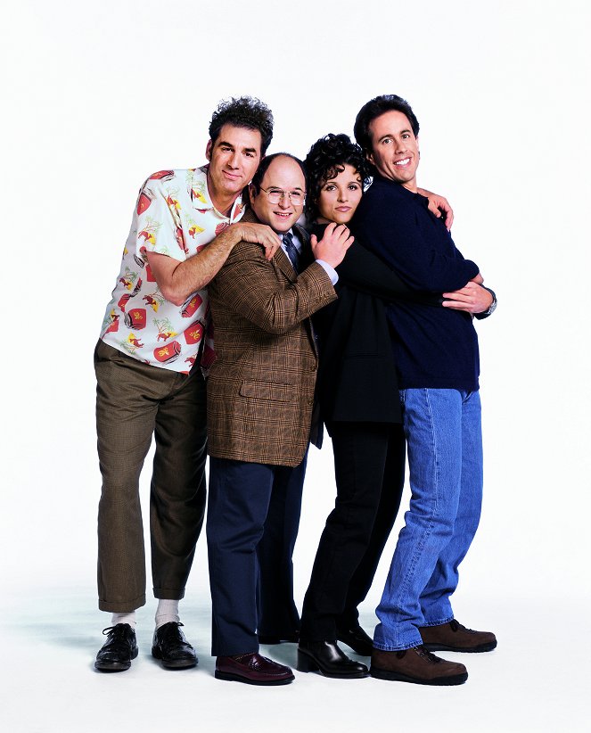 Seinfeld - Promoción - Michael Richards, Jason Alexander, Jerry Seinfeld, Julia Louis-Dreyfus