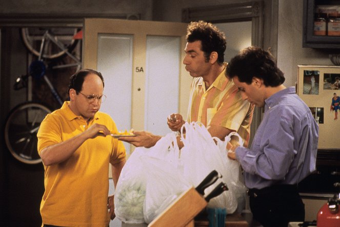 Seinfeld - Season 5 - The Mango - Van film - Jason Alexander, Michael Richards, Jerry Seinfeld
