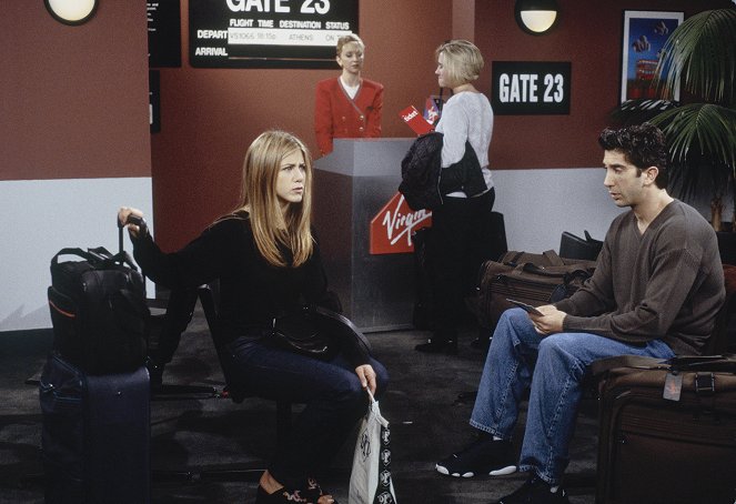 Przyjaciele - Season 5 - Ten po tym, jak Ross powiedział Rachel - Z filmu - Jennifer Aniston, David Schwimmer